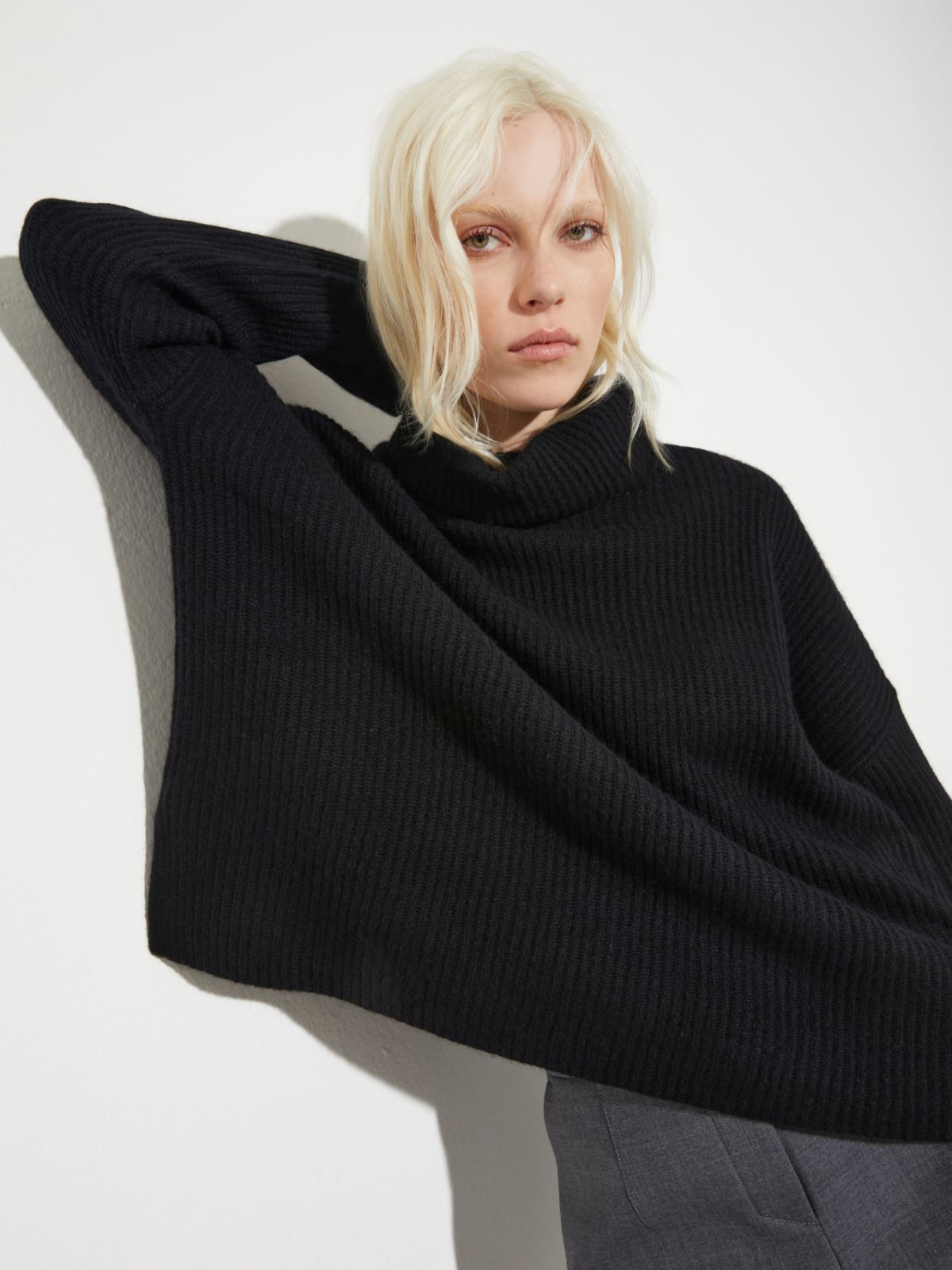 Pure cashmere polo neck - BLACK - MAX&Co. - 6