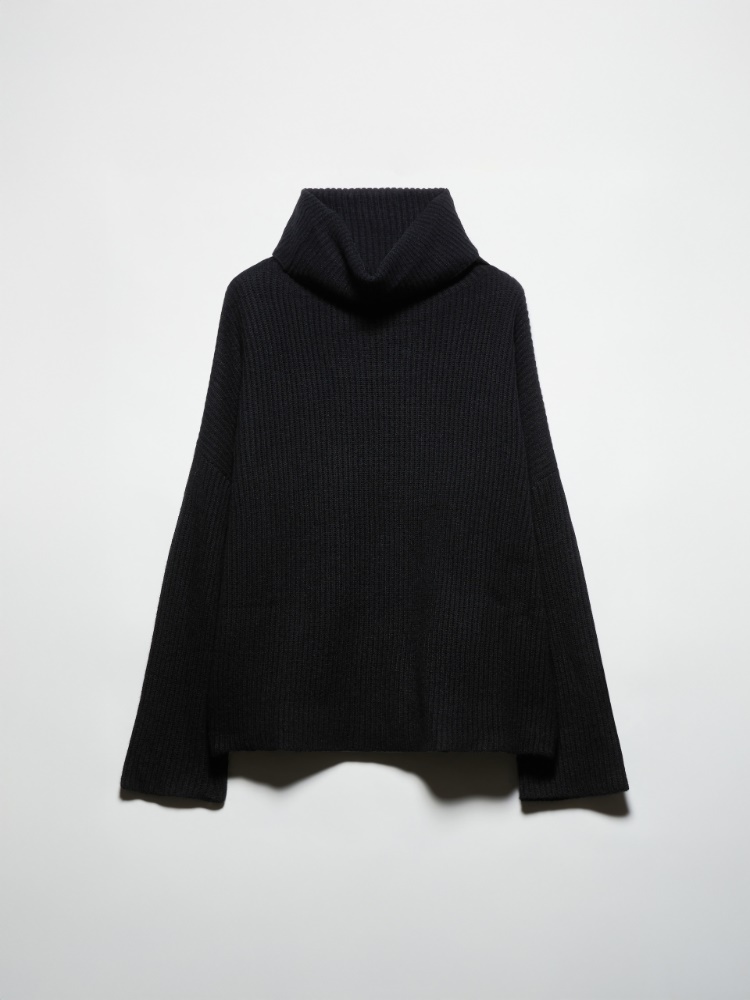 Pure cashmere polo neck - BLACK - MAX&Co.
