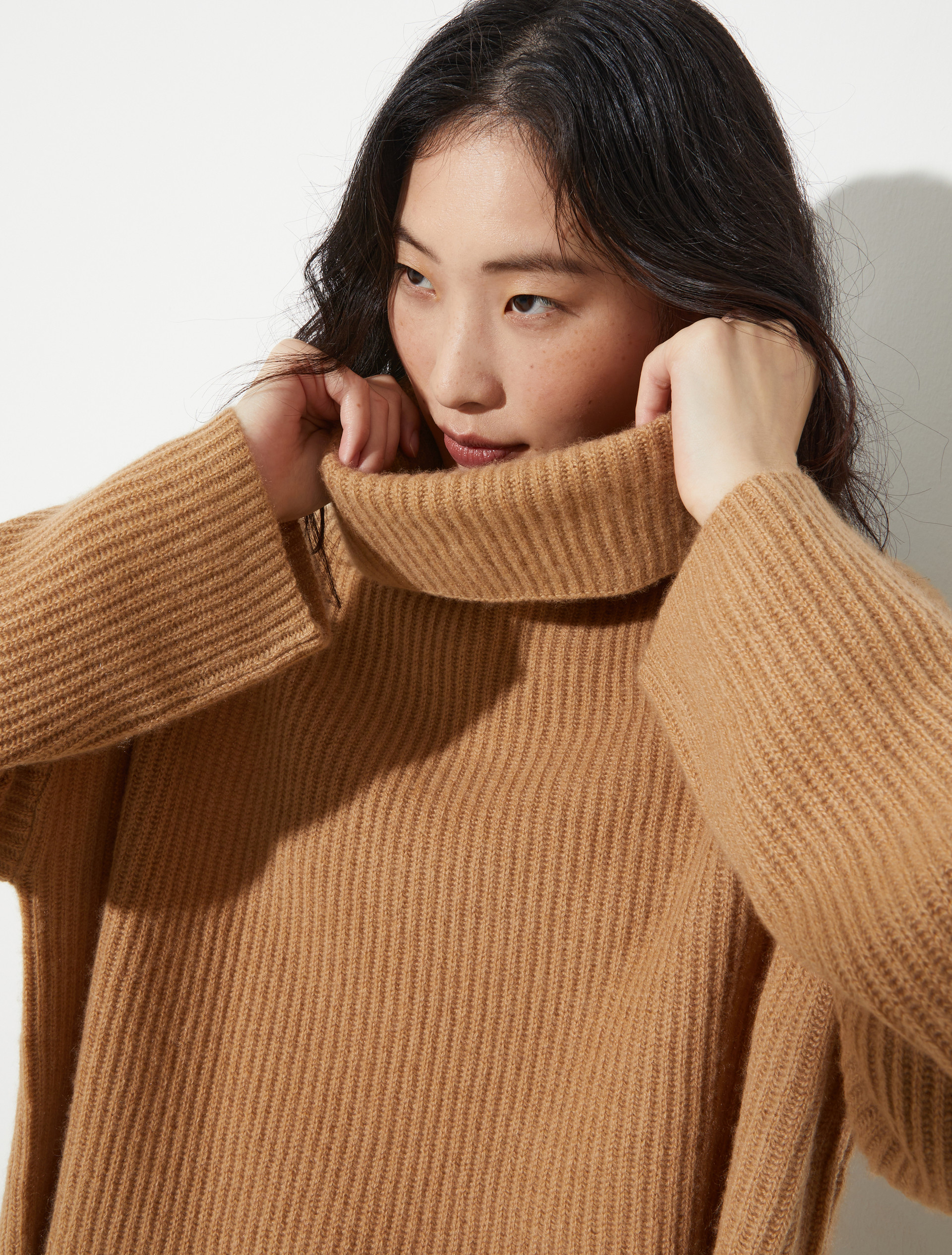 Pure cashmere polo neck - CAMEL - MAX&Co. - 3