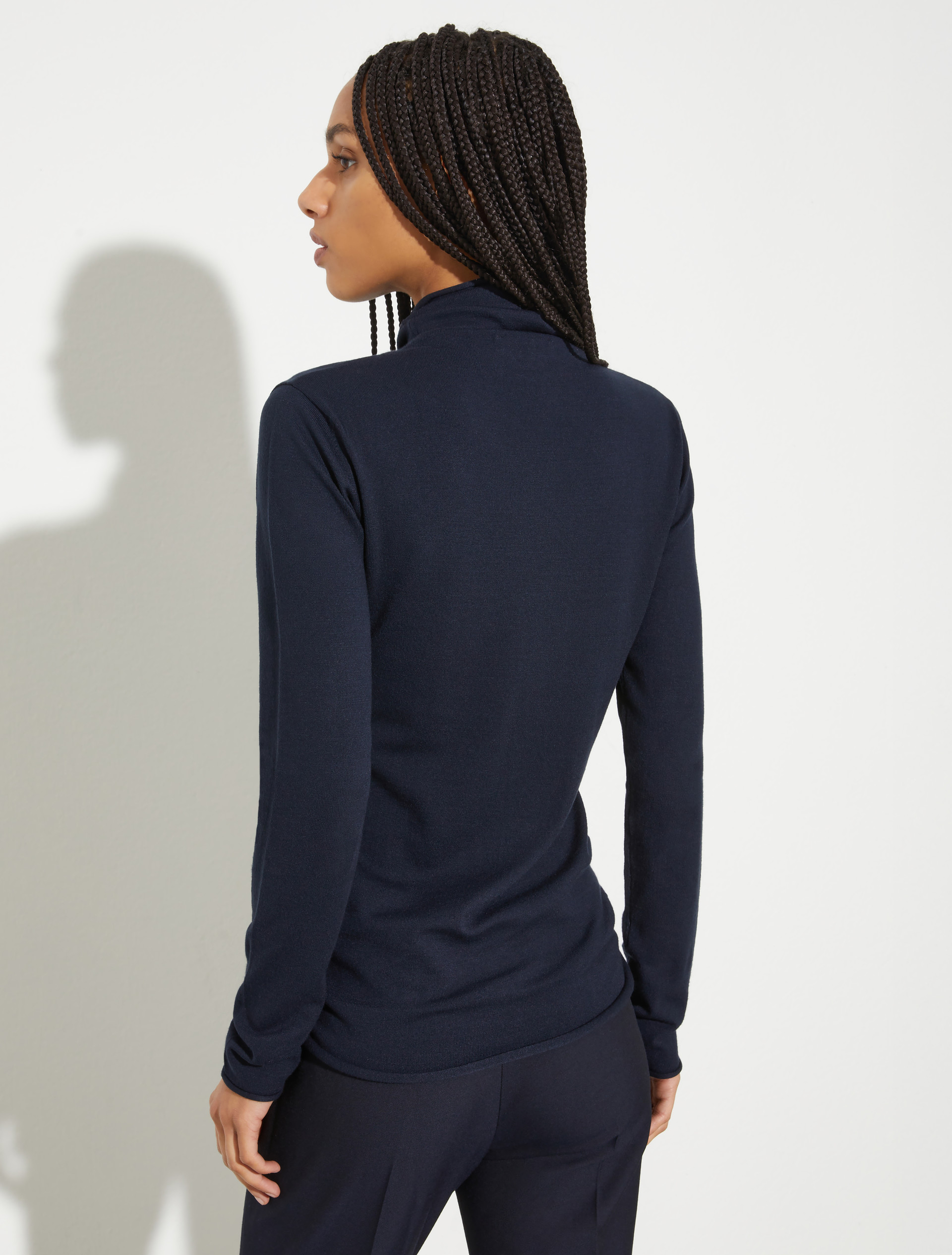 Stretch-tricot turtleneck - DEEP BLUE - MAX&Co. - 2