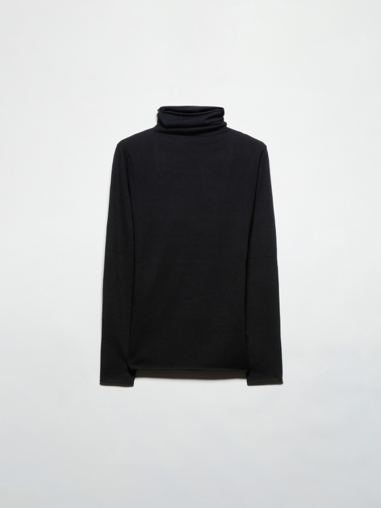 Stretch-tricot turtleneck - BLACK - MAX&Co.