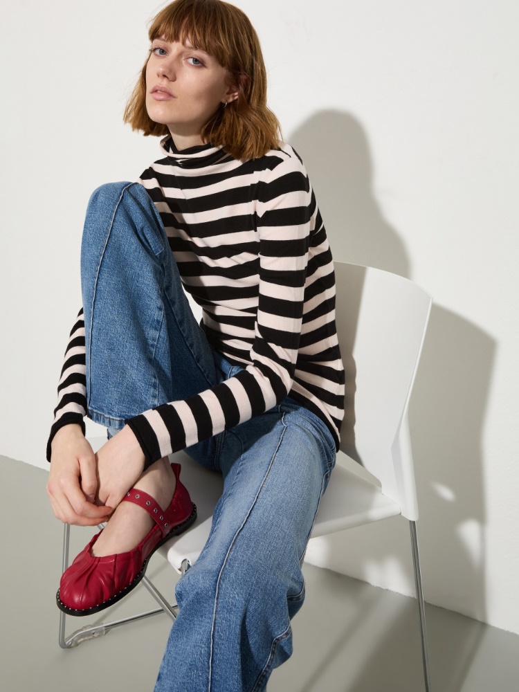 Stretch-tricot turtleneck - BEIGE - MAX&Co.