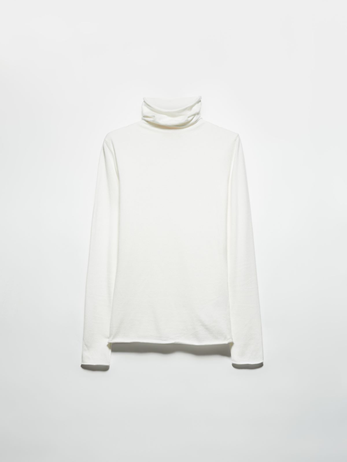 Stretch-tricot turtleneck - WHITE - MAX&Co. - 5