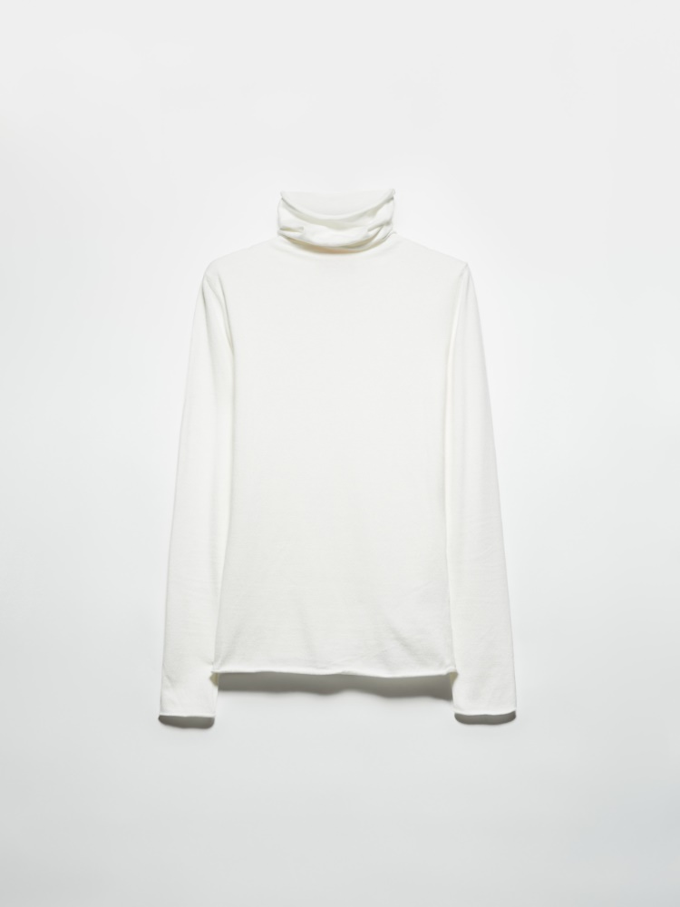 Stretch-tricot turtleneck - WHITE - MAX&Co.
