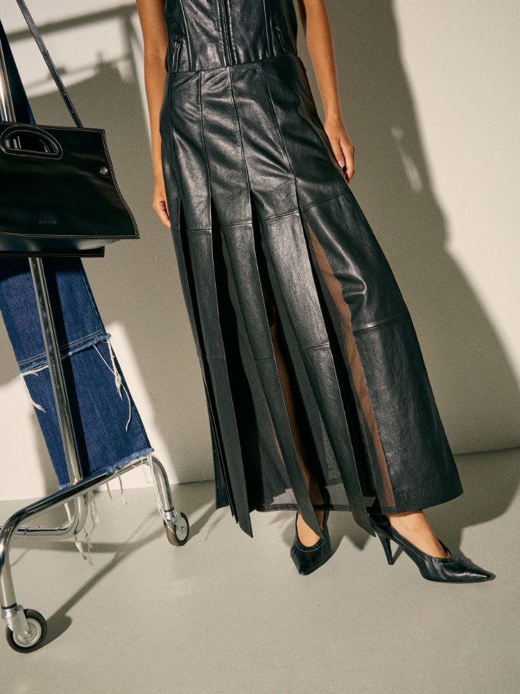 Leather skirt Sami Miró &Co.llaboration - MAX&Co.
