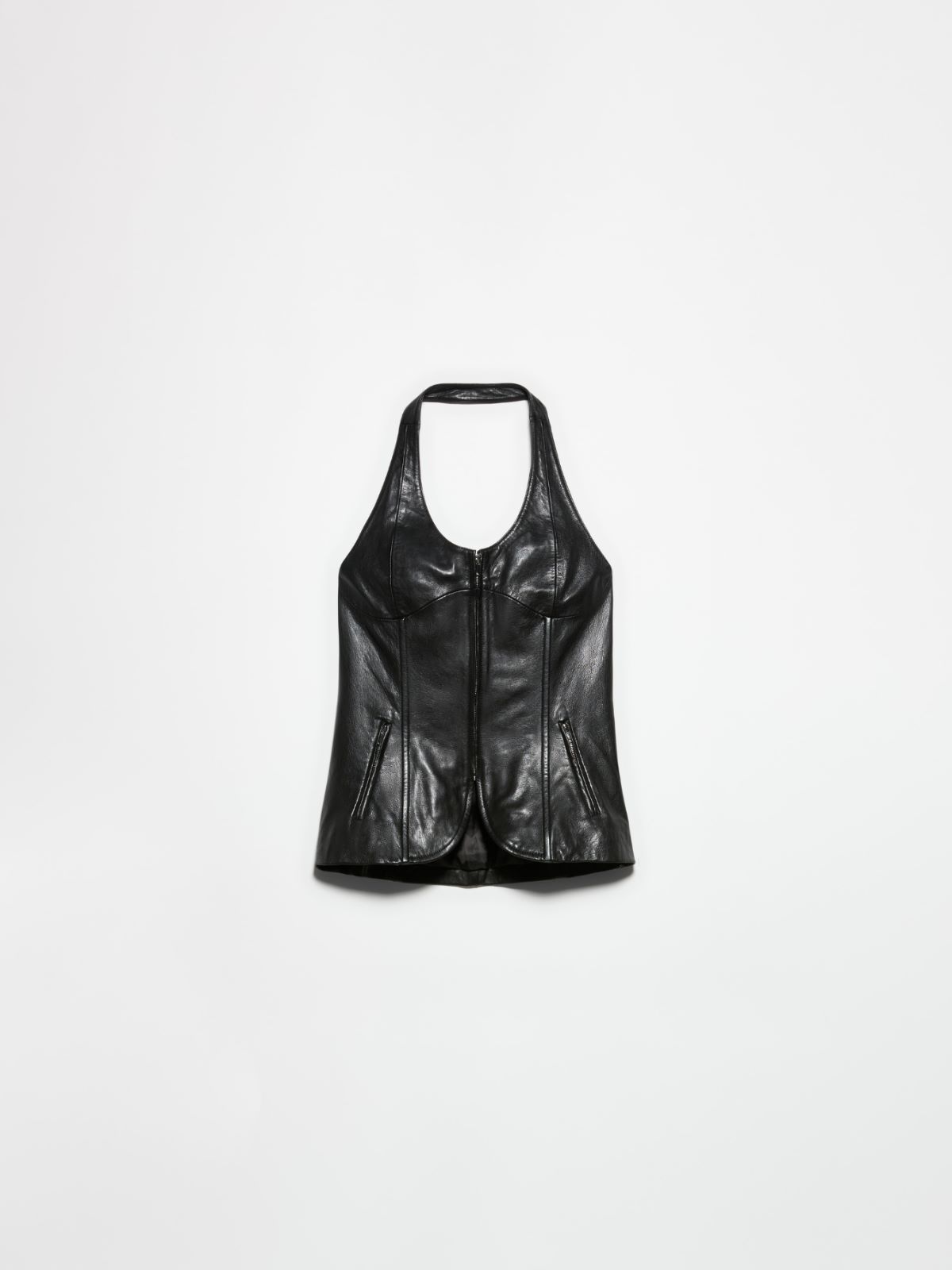 Leather corset Sami Miró &Co.llaboration - BLACK - MAX&Co. - 5