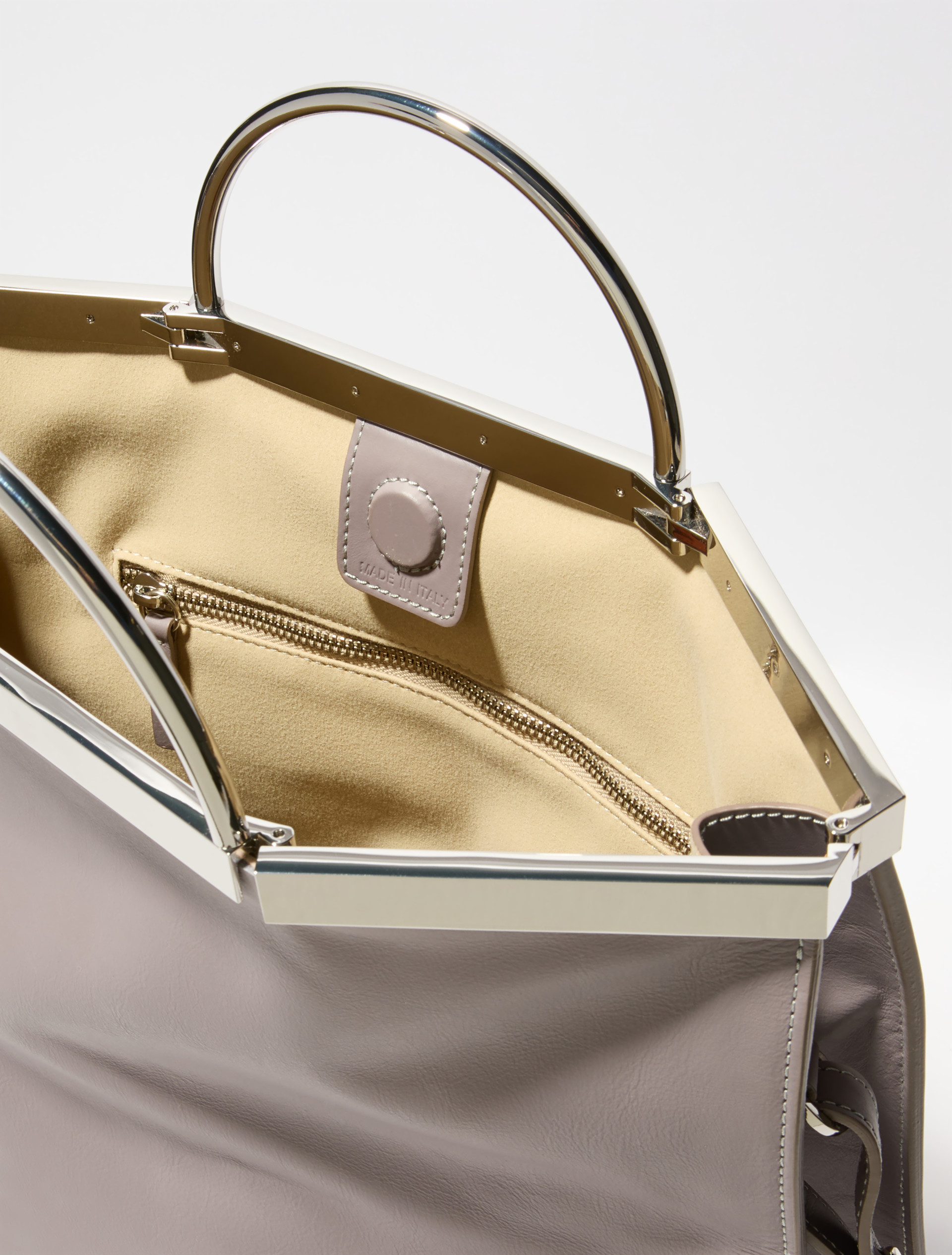 Leather bag, grey | MAX&Co. Leather bag - GREY - MAX&Co. - 4