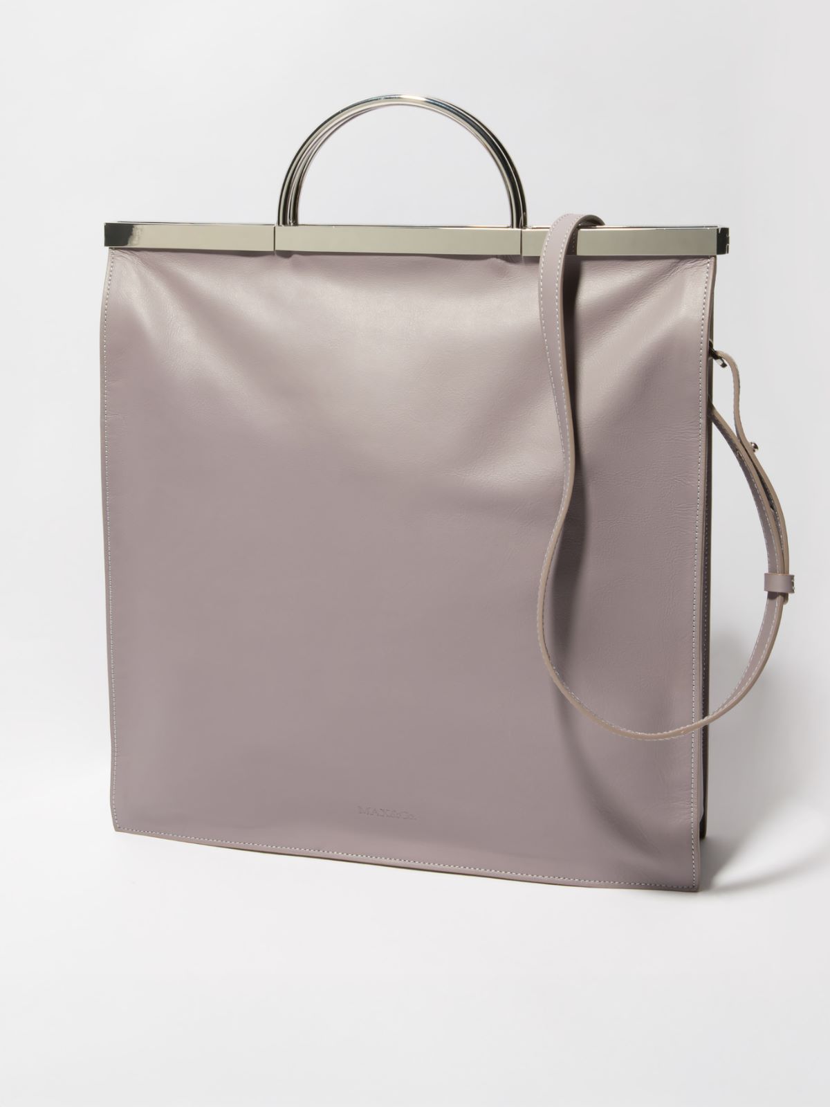 Leather bag, grey | MAX&Co. Leather bag - GREY - MAX&Co.