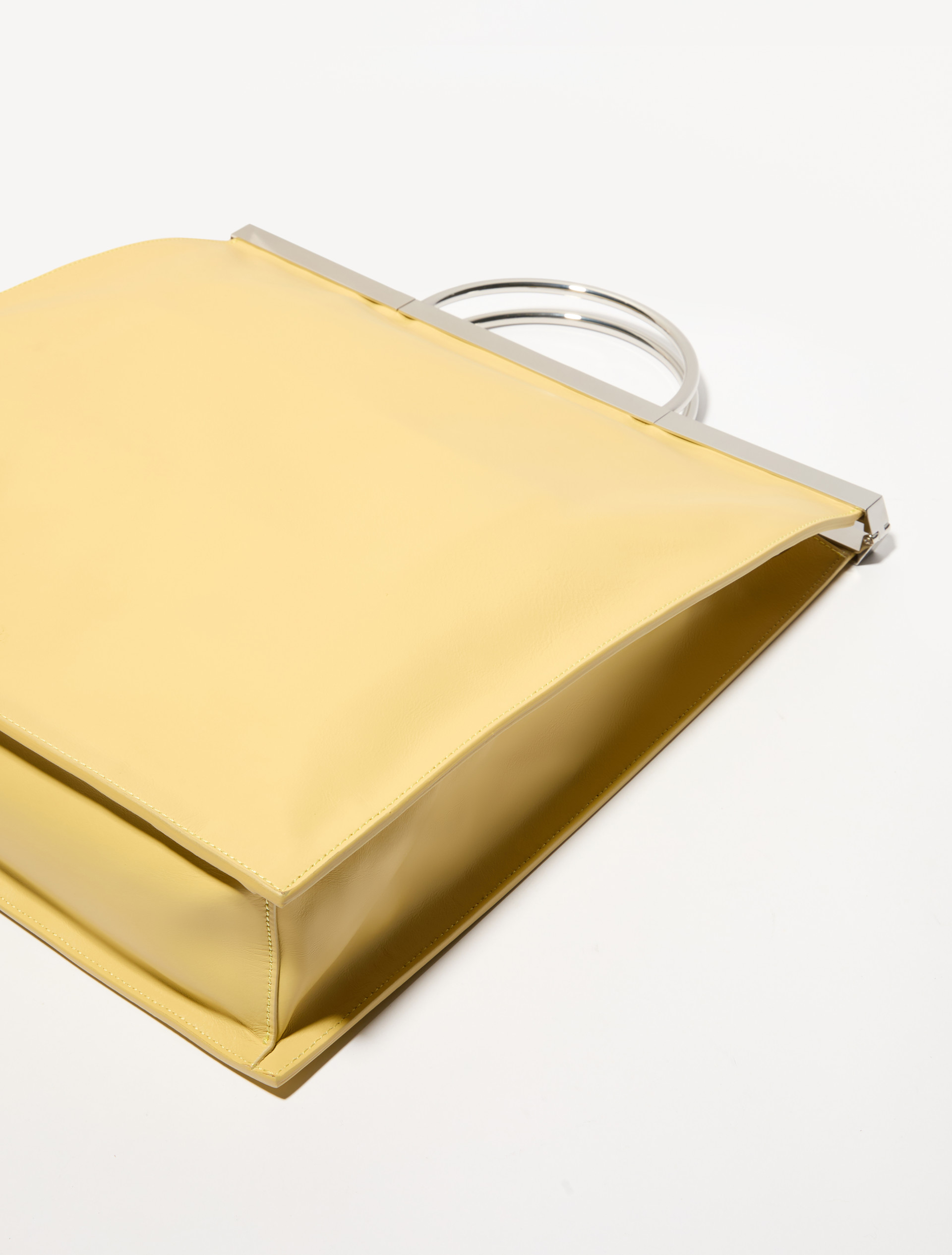 Leather bag, yellow | MAX&Co. Leather bag - YELLOW - MAX&Co. - 3