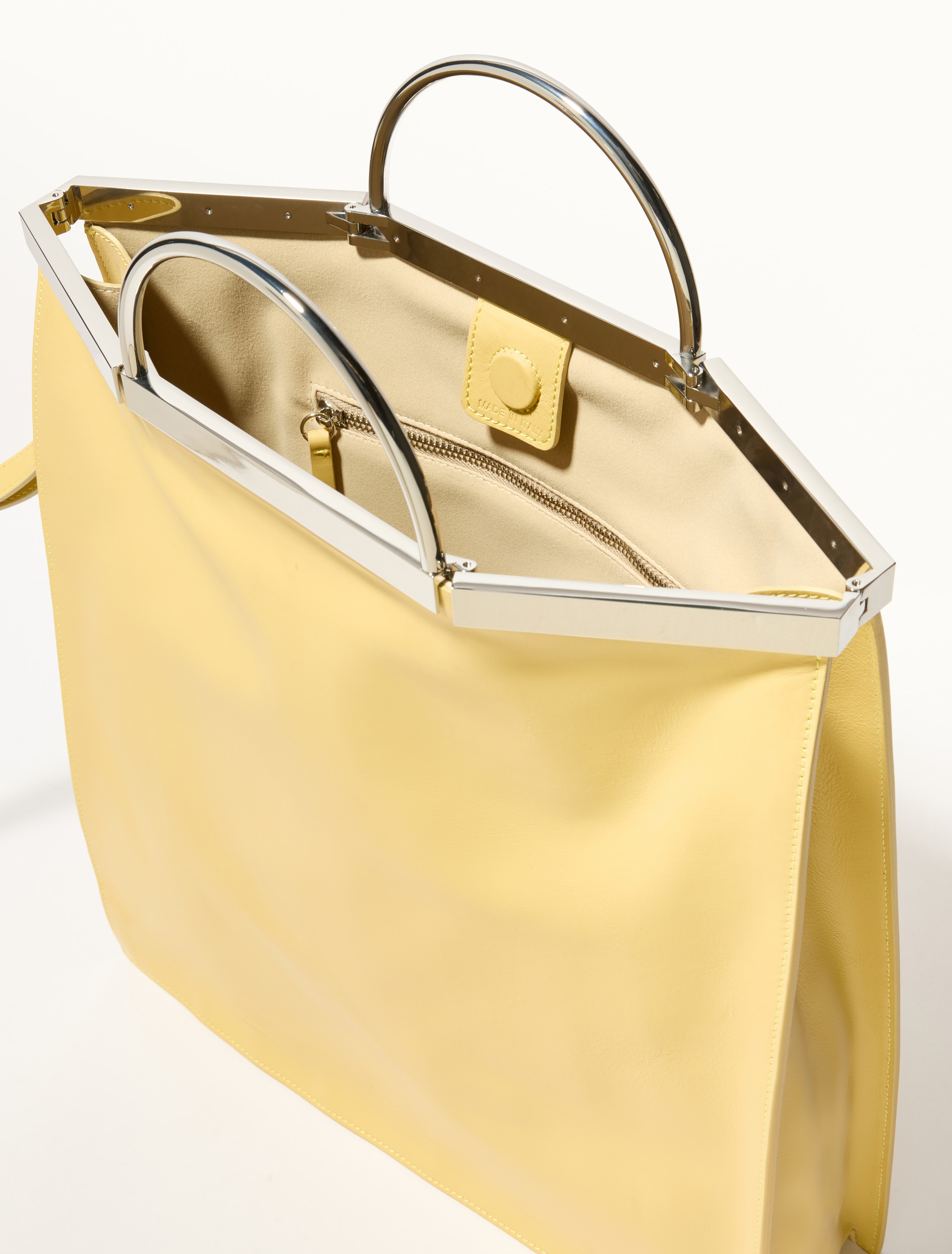 Leather bag, yellow | MAX&Co. Leather bag - YELLOW - MAX&Co. - 4