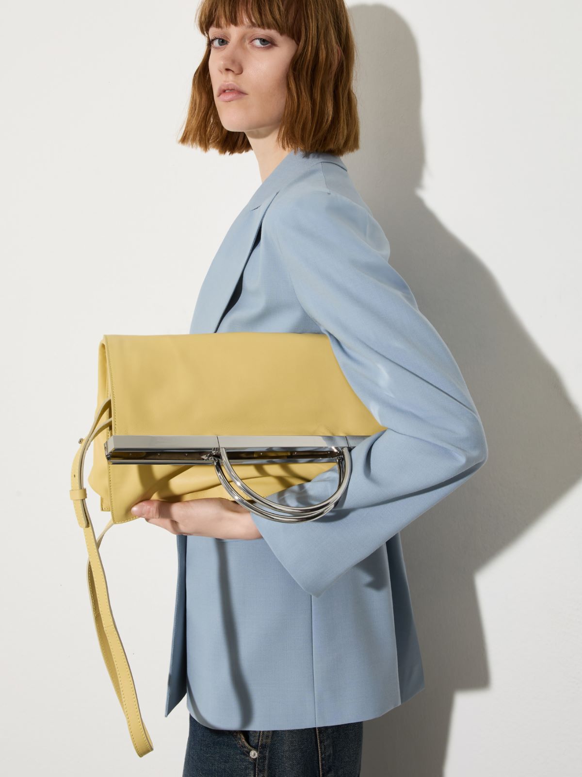 Leather bag, yellow | MAX&Co. Leather bag - YELLOW - MAX&Co. - 6