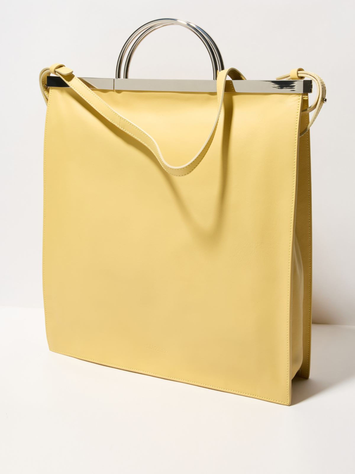 Leather bag, yellow | MAX&Co. Leather bag - YELLOW - MAX&Co.