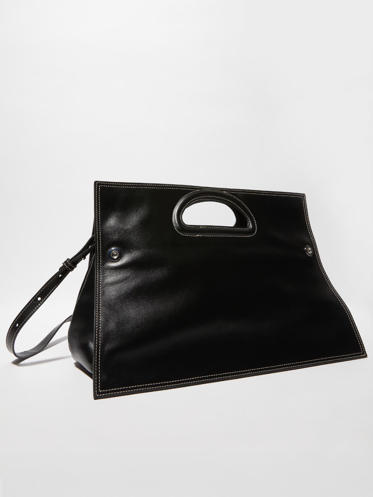 Leather Bookbag Sami Miró &Co.llaboration - BLACK - MAX&Co. - 2