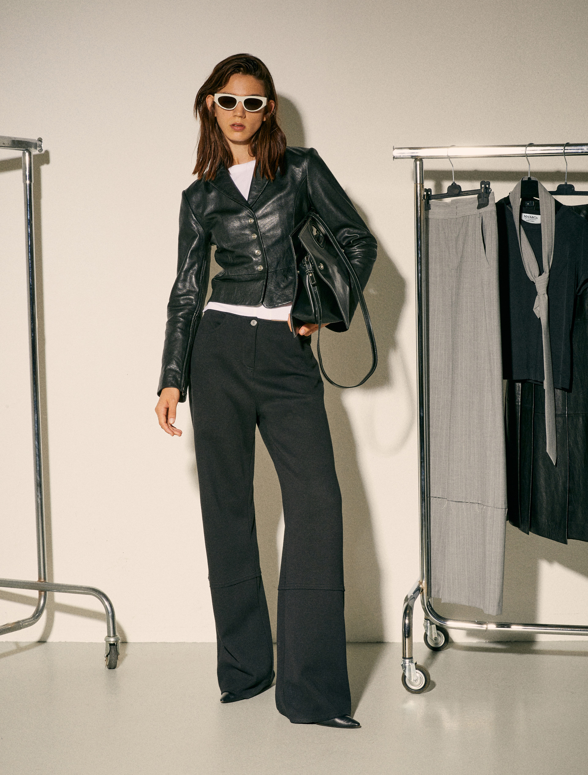 Leather Bookbag Sami Miró &Co.llaboration - BLACK - MAX&Co. - 6