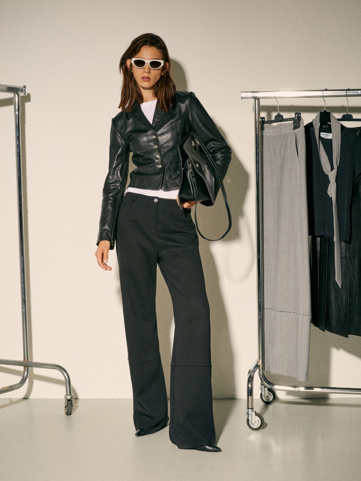 Leather Bookbag Sami Miró &Co.llaboration - BLACK - MAX&Co. - 6