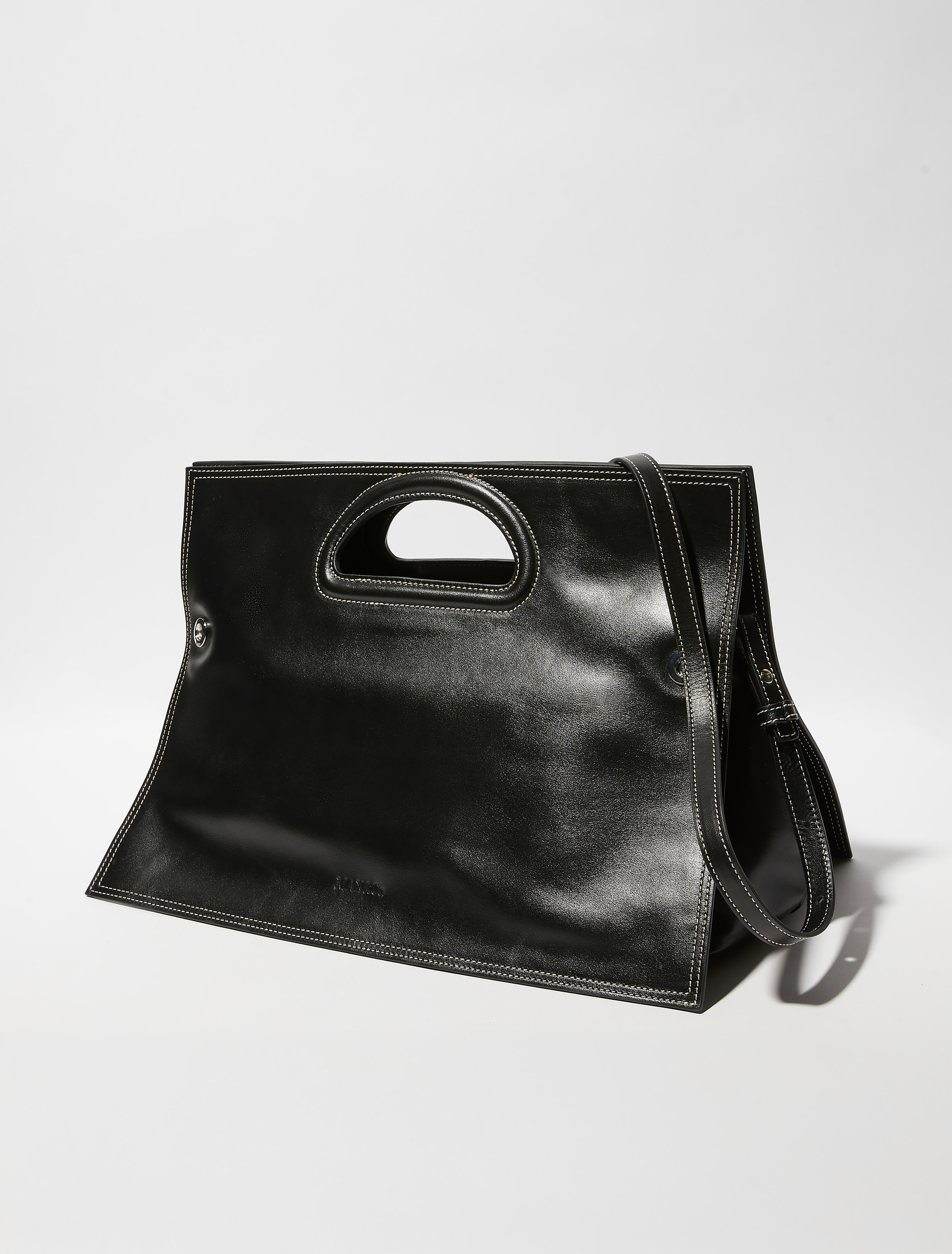 Leather Bookbag Sami Miró &Co.llaboration - BLACK - MAX&Co.