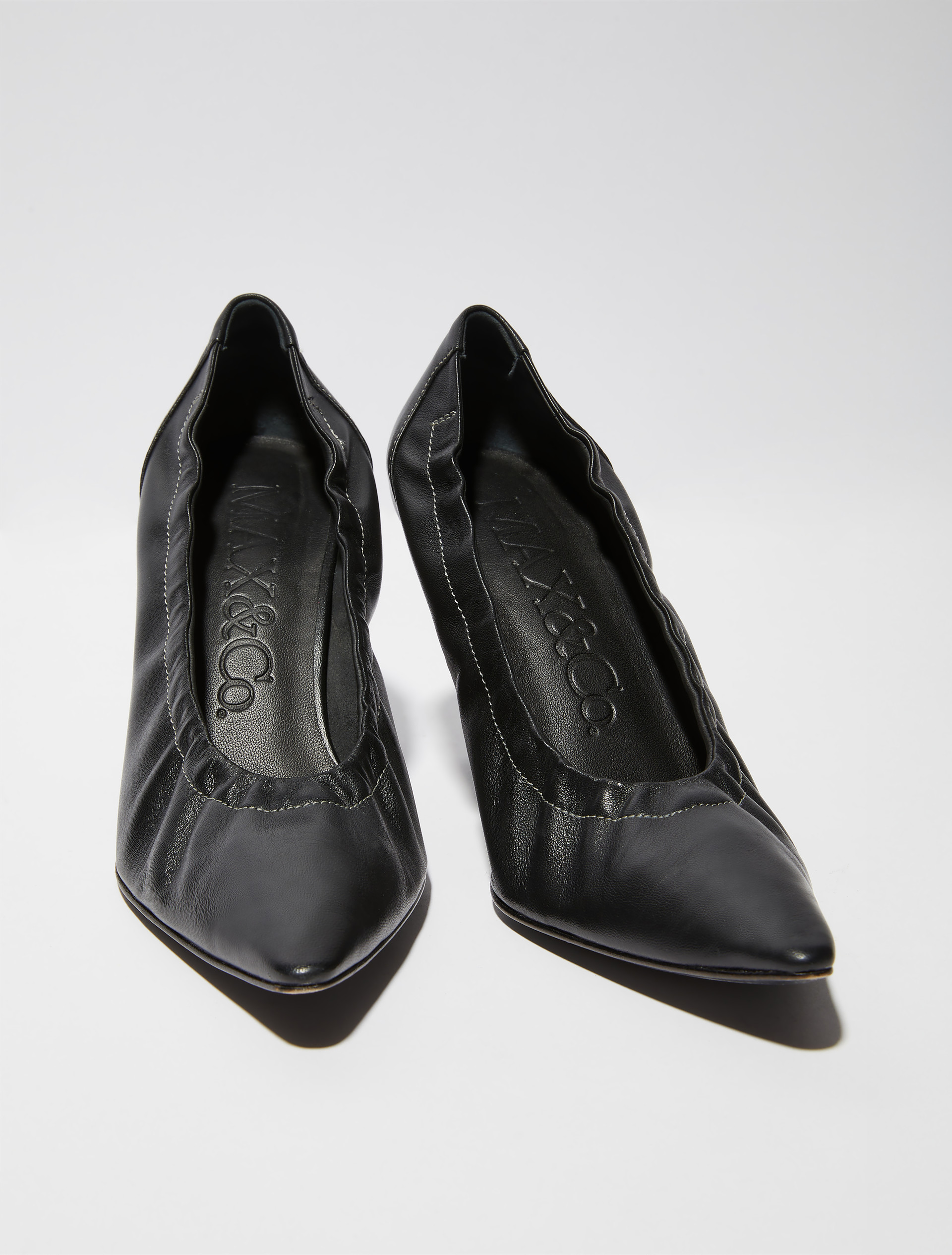 Leather pumps Sami Miró &Co.llaboration - BLACK - MAX&Co.
