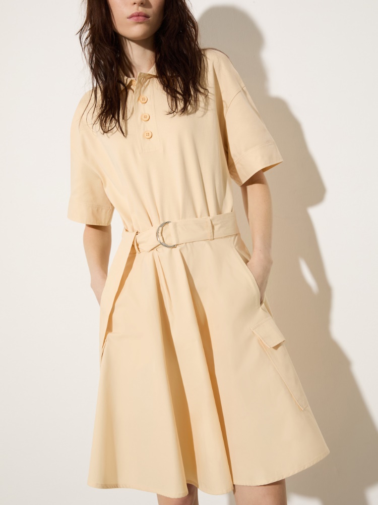 Jersey and poplin polo dress - MAX&Co. - 3