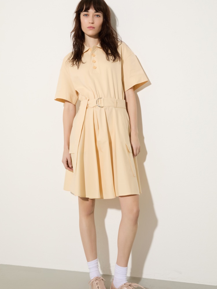 Jersey and poplin polo dress - MAX&Co.