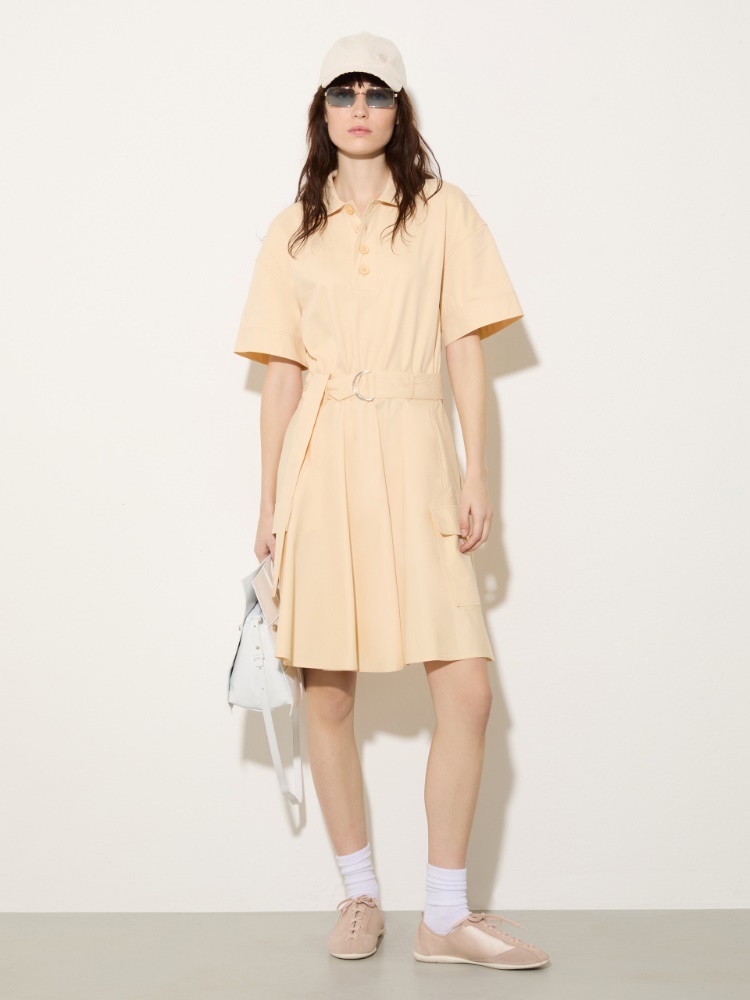 Jersey and poplin polo dress - MAX&Co. - 4