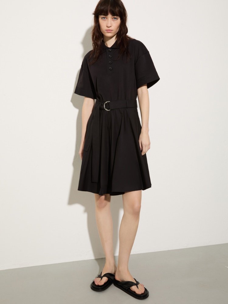 Jersey and poplin polo dress - MAX&Co.