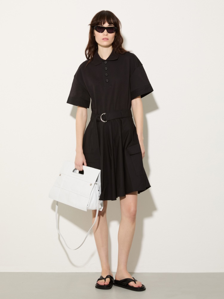 Jersey and poplin polo dress - MAX&Co. - 4