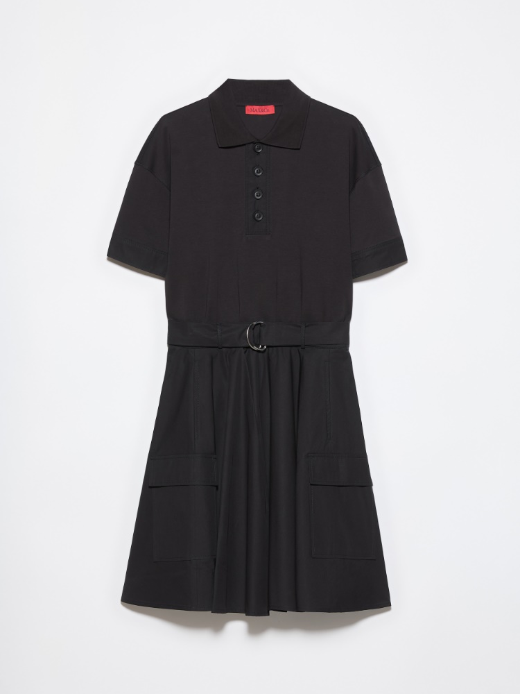Jersey and poplin polo dress - MAX&Co. - 5