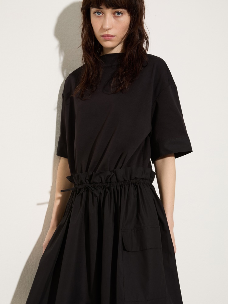 Jersey and poplin dress - MAX&Co. - 3