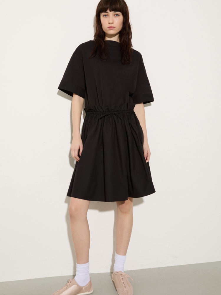 Jersey and poplin dress - MAX&Co.