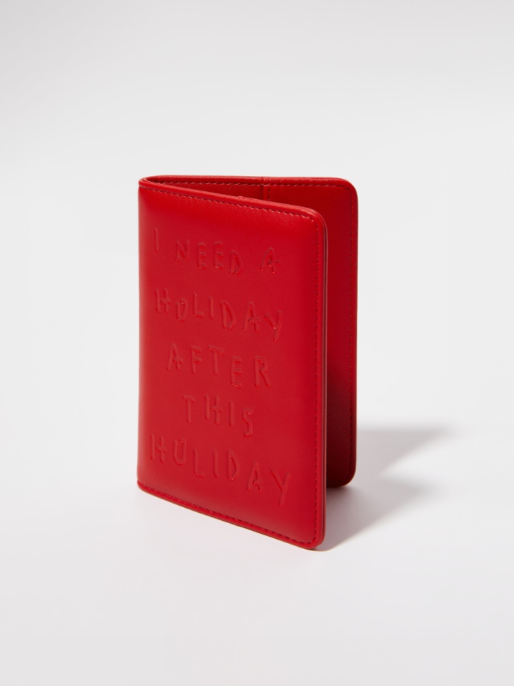 P. Terzini &Co.llaboration passport holder - RED - MAX&Co.