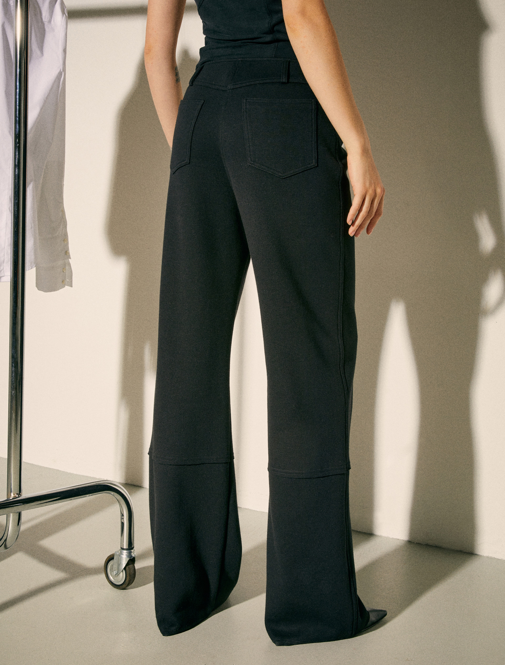 Fleece trousers Sami Miró &Co.llaboration, black | MAX&Co. Fleece trousers Sami Miró &Co.llaboration - BLACK - MAX&Co. - 2