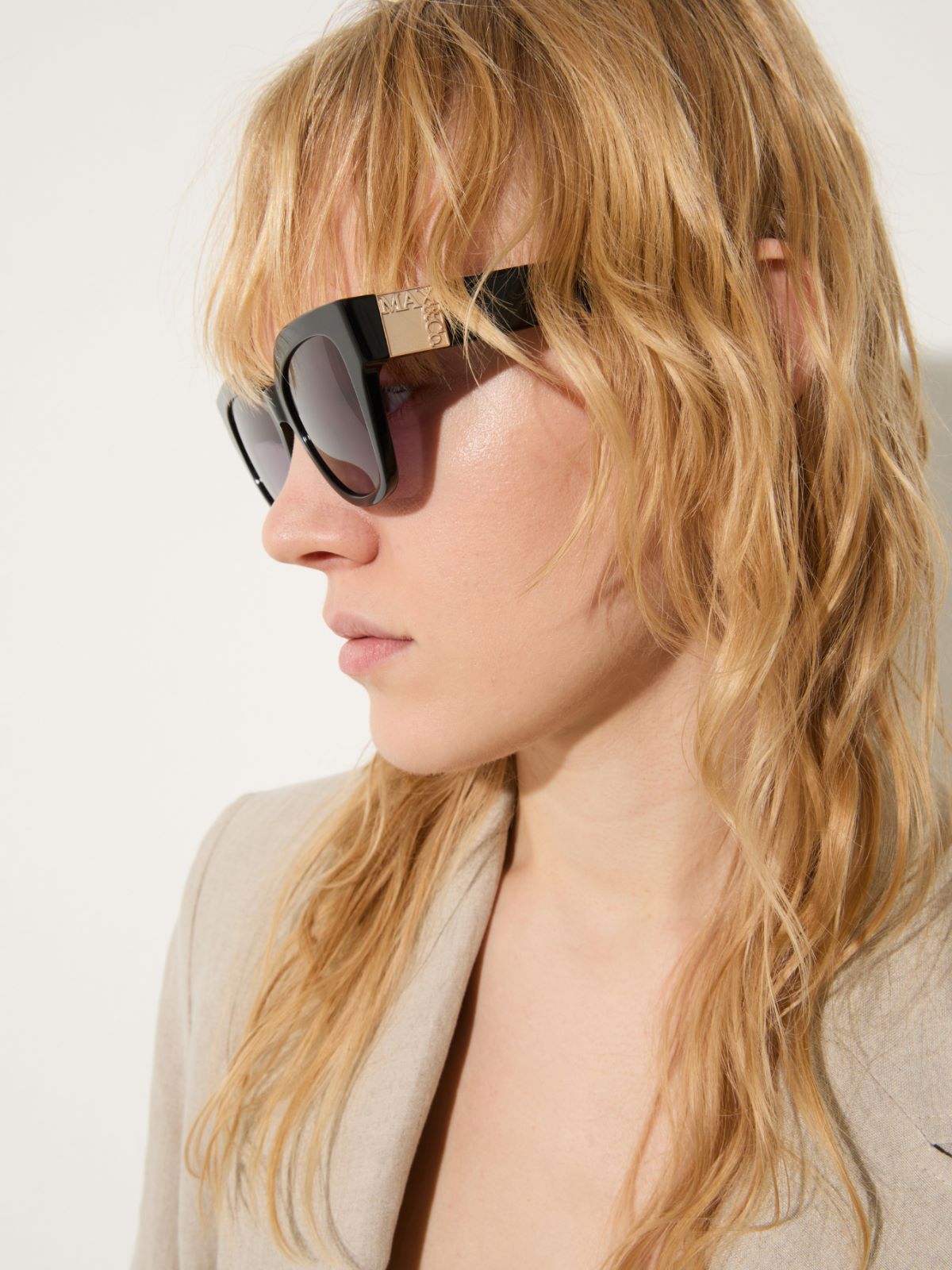 Lunettes larges en acétate - NOIR - MAX&Co. - 4