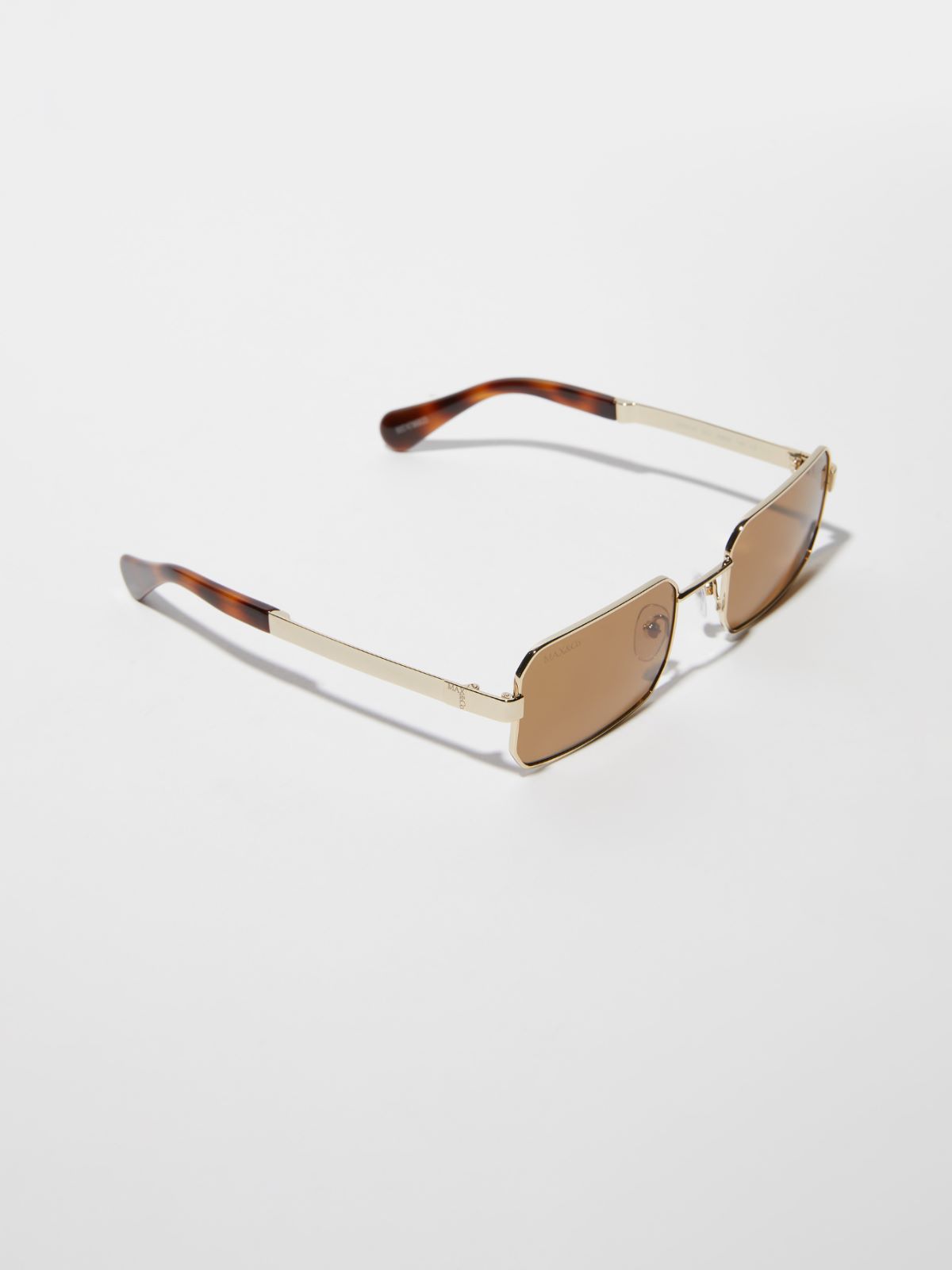 Lunettes rectangulaires en métal - KAKI - MAX&Co. - 2