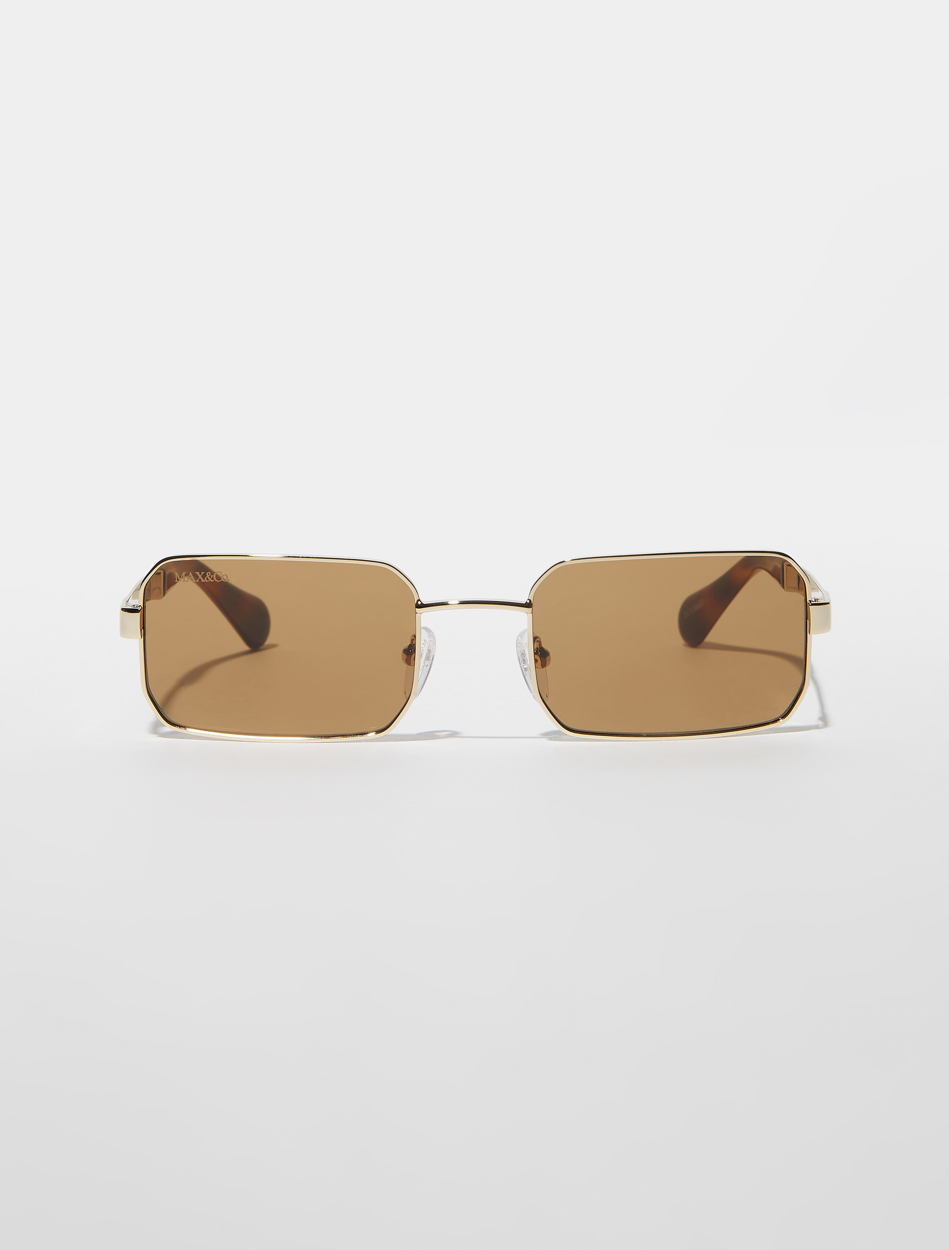 Lunettes rectangulaires en métal - KAKI - MAX&Co.