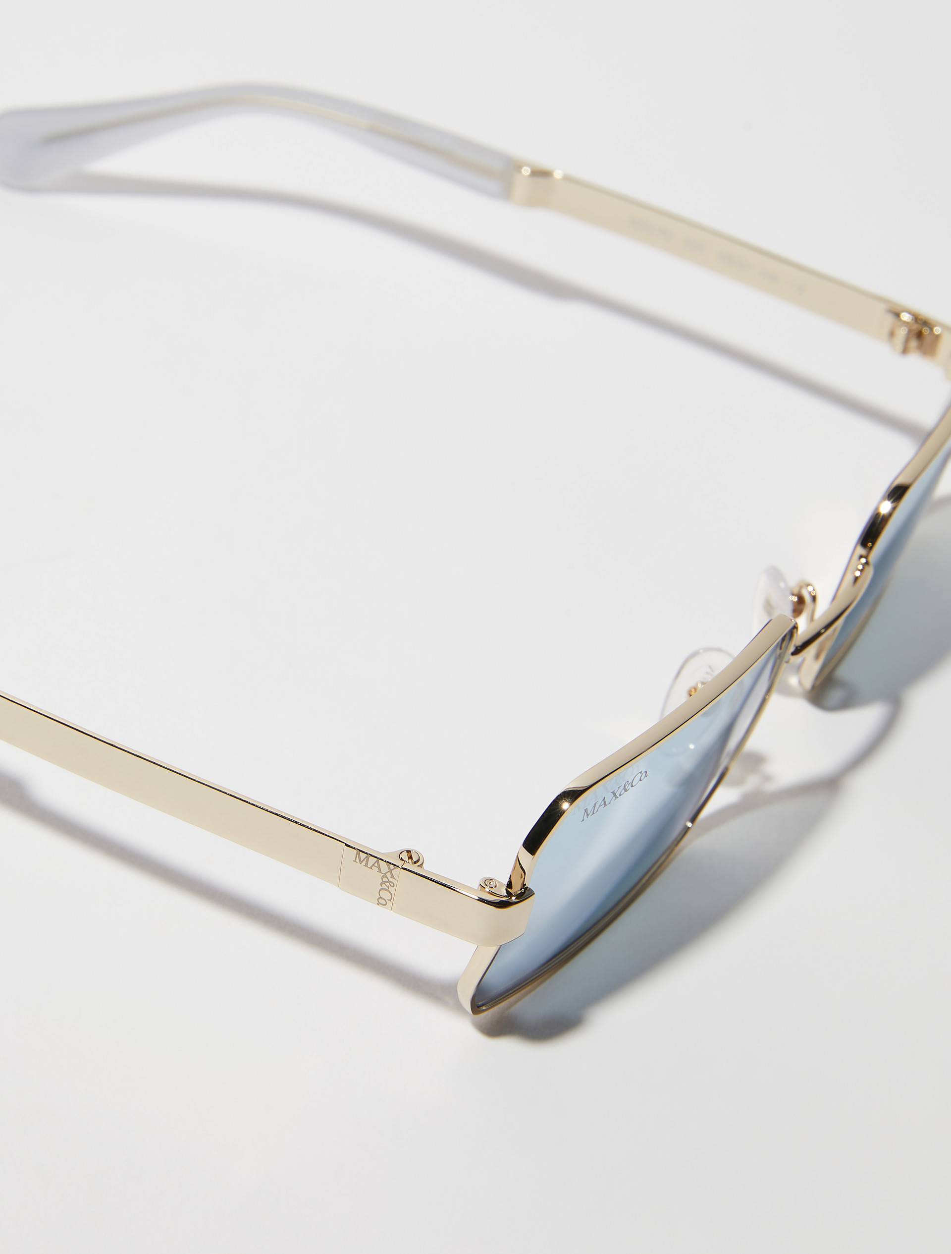 Rectangular metal glasses - SKY-BLUE - MAX&Co. - 3