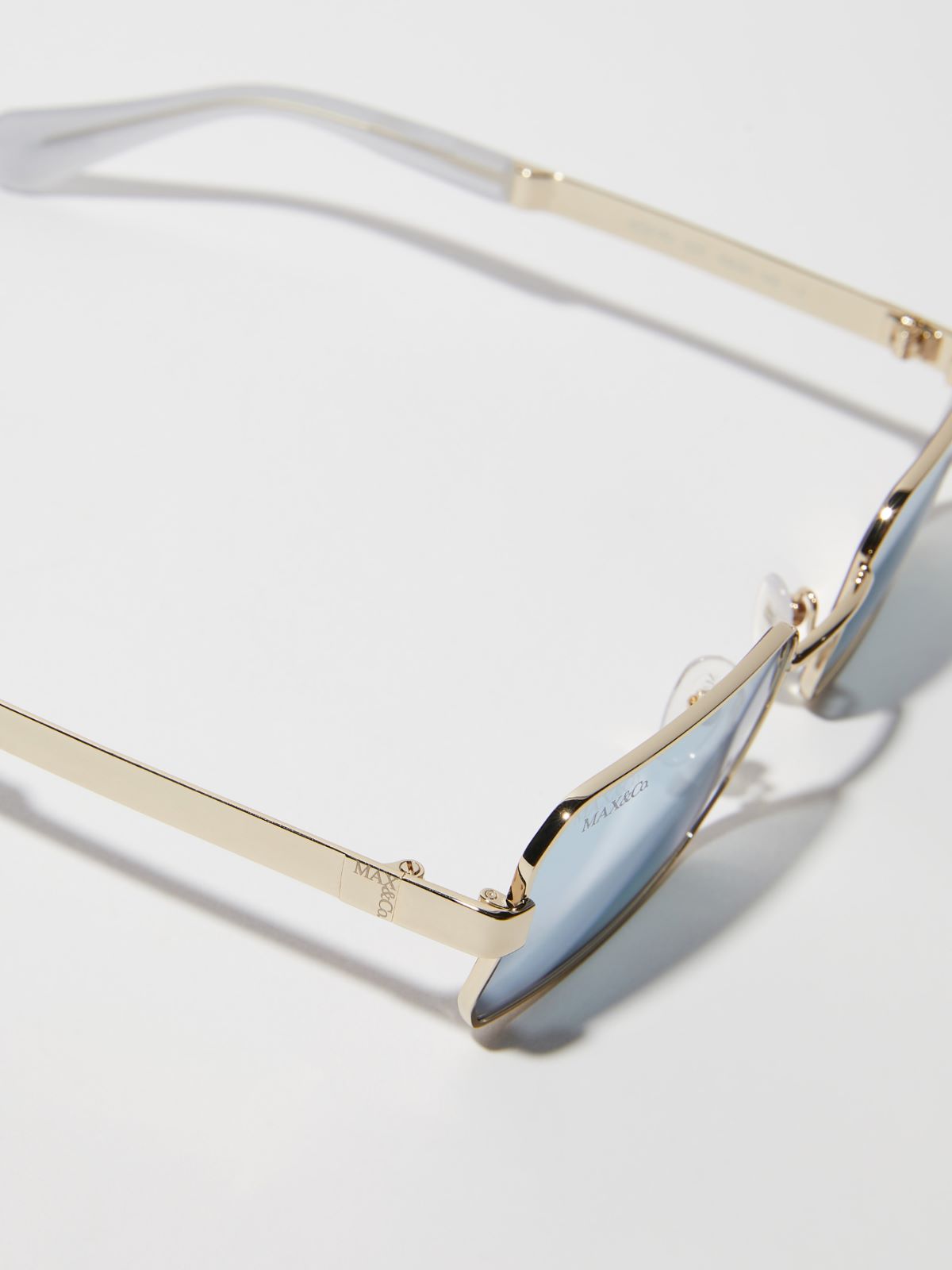 Rectangular metal glasses - SKY-BLUE - MAX&Co. - 3