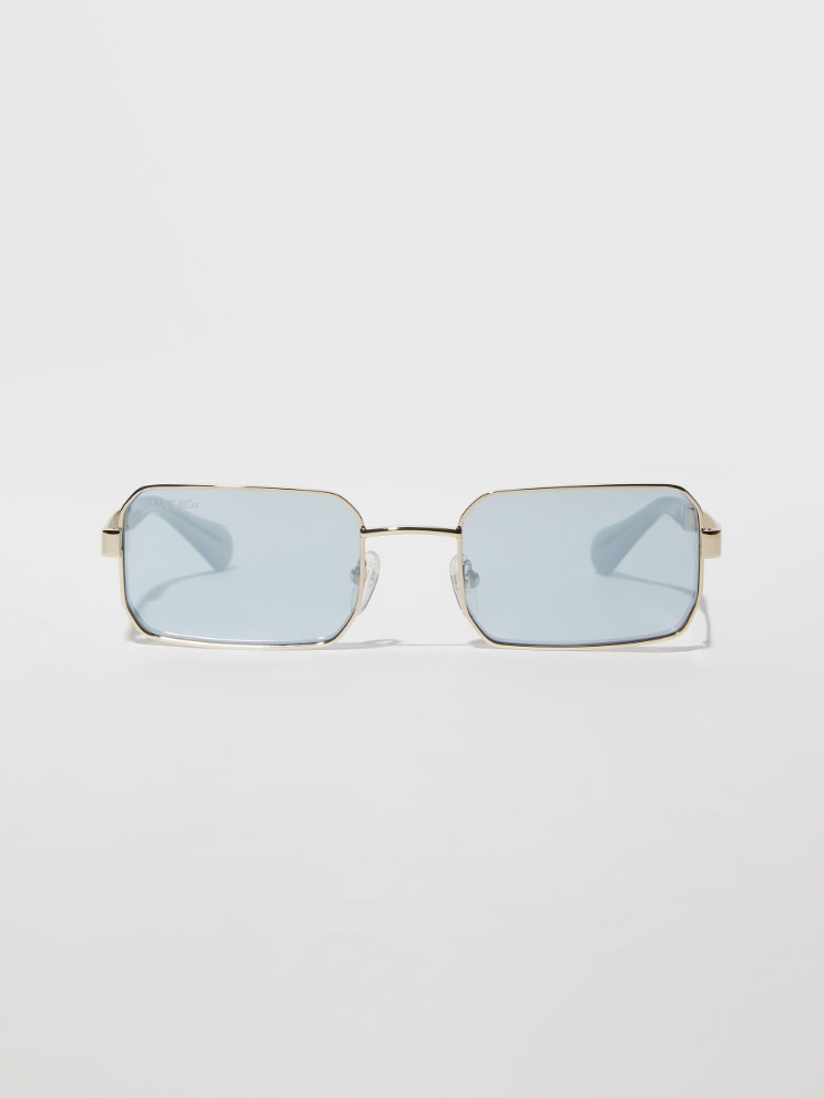Rectangular metal glasses Rectangular metal glasses - SKY-BLUE - MAX&Co.
