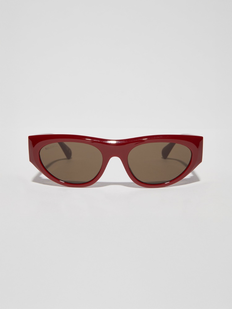 Oversized barrel-leg trousers, sage | MAX&Co. Cat-eye glasses - RED - MAX&Co.