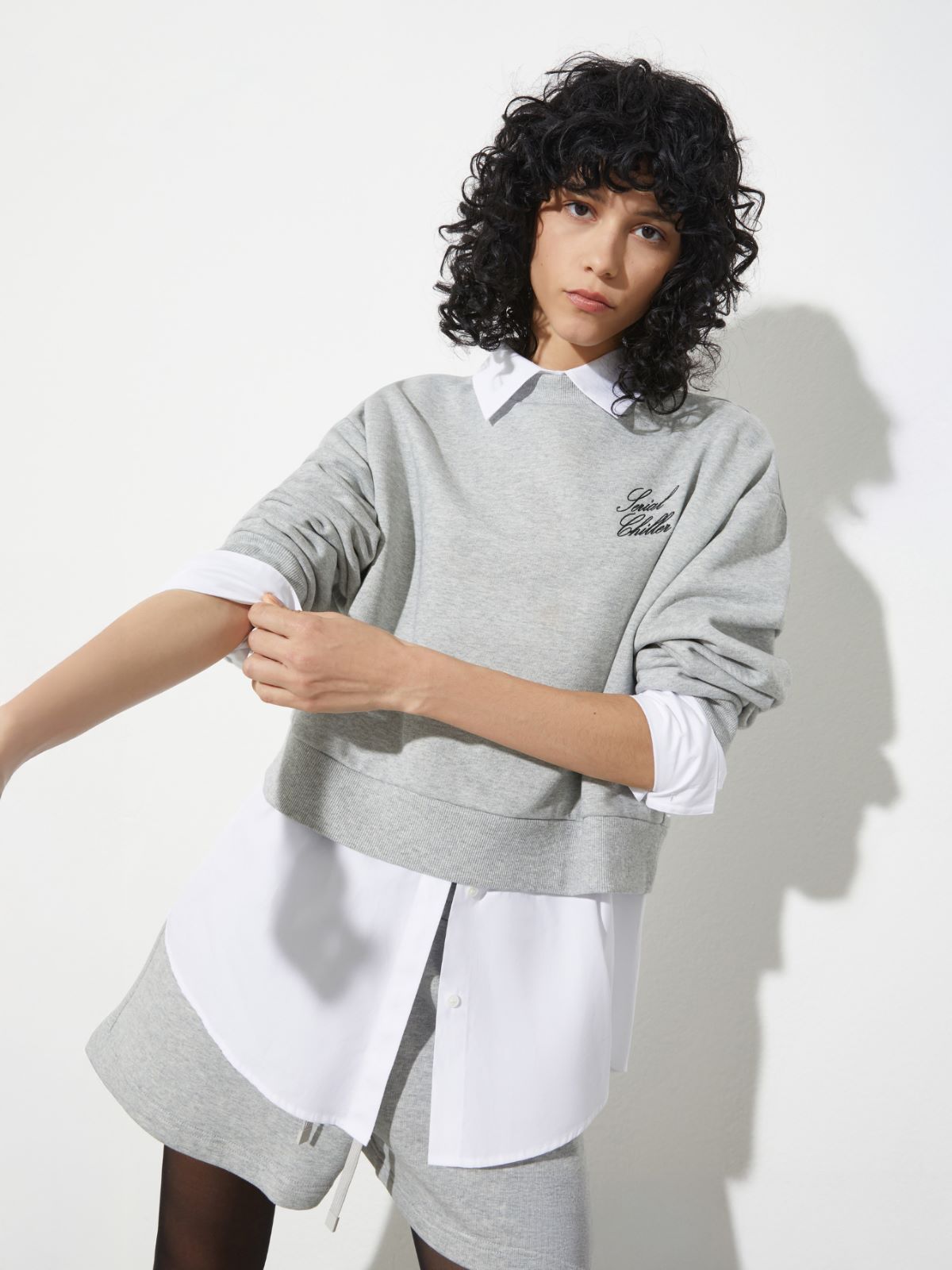 P. Terzini &Co.llaboration sweatshirt - GREY - MAX&Co.