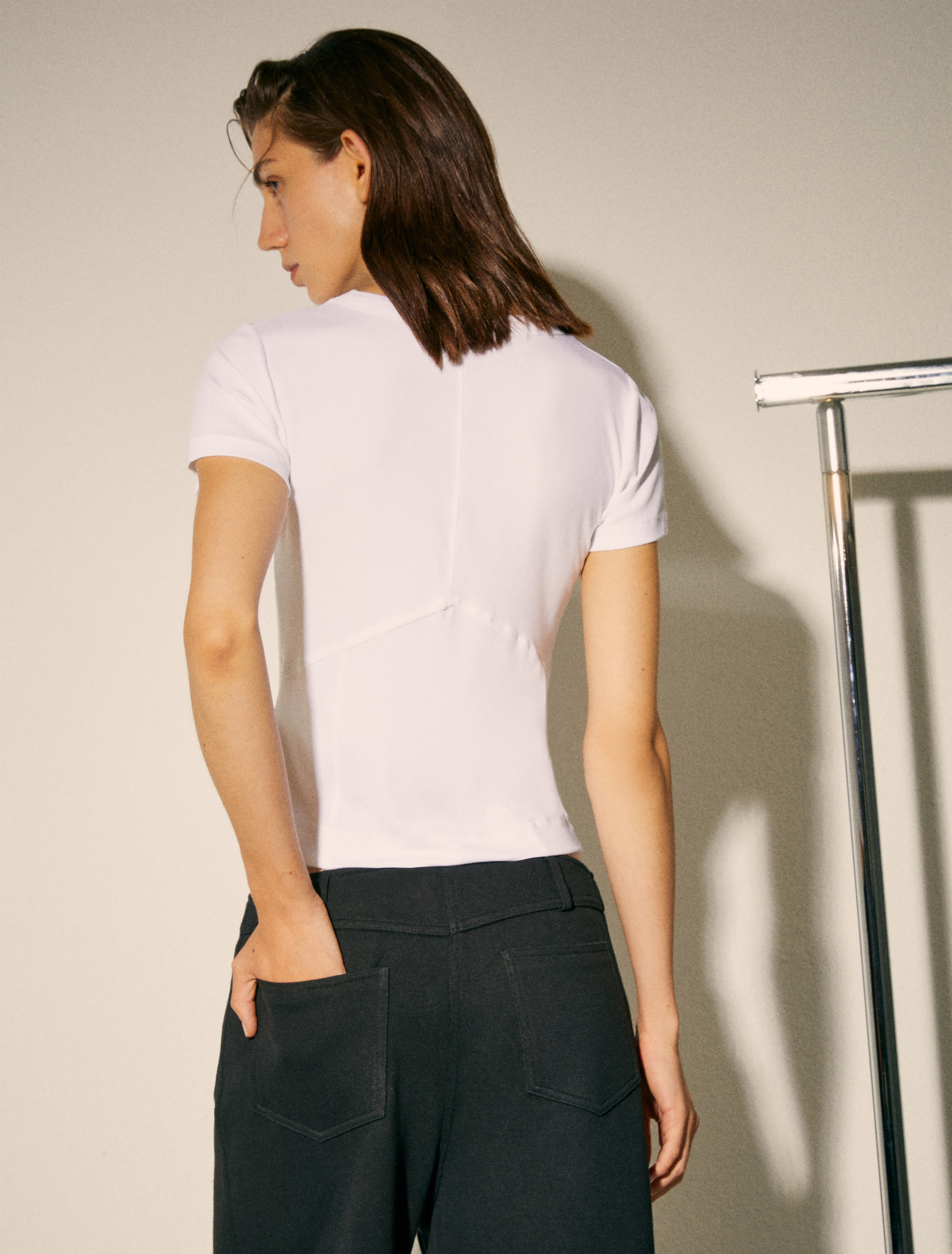 Slim-fit T-shirt Sami Miró &Co.llaboration - OPTICAL WHITE - MAX&Co. - 2