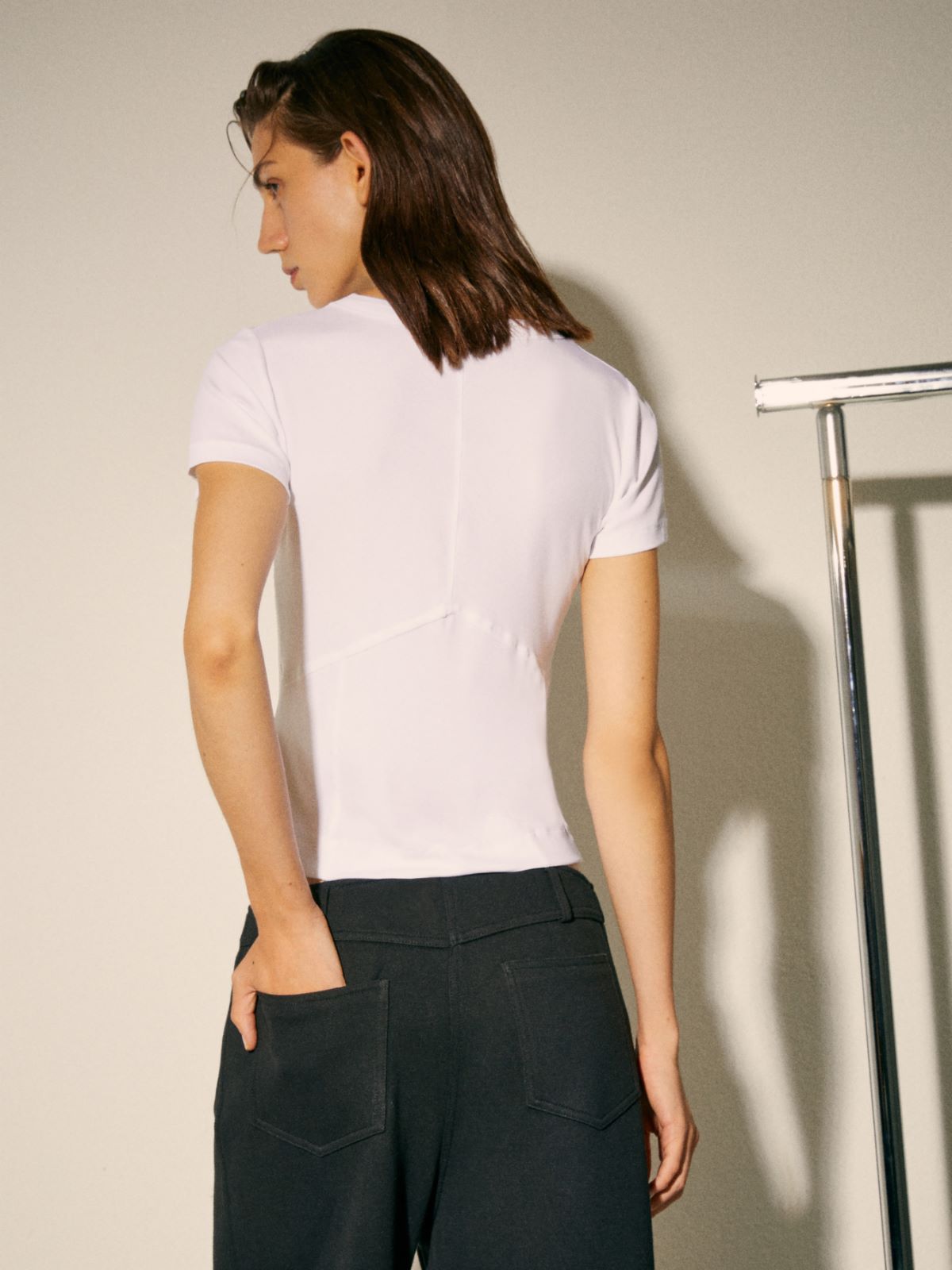 Slim-fit T-shirt Sami Miró &Co.llaboration - OPTICAL WHITE - MAX&Co. - 2