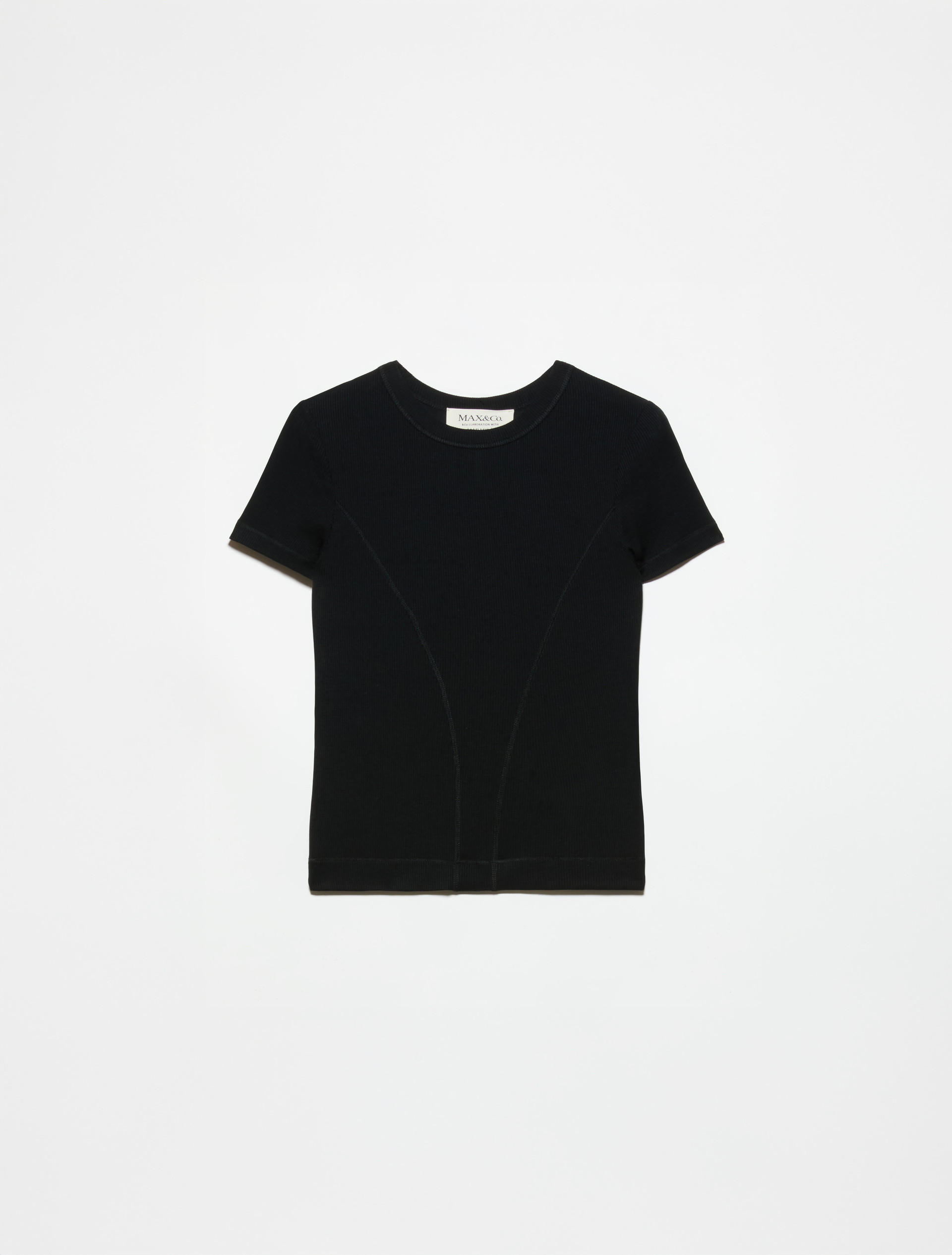 Slim-fit T-shirt Sami Miró &Co.llaboration, black | MAX&Co. Slim-fit T-shirt Sami Miró &Co.llaboration - BLACK - MAX&Co. - 5