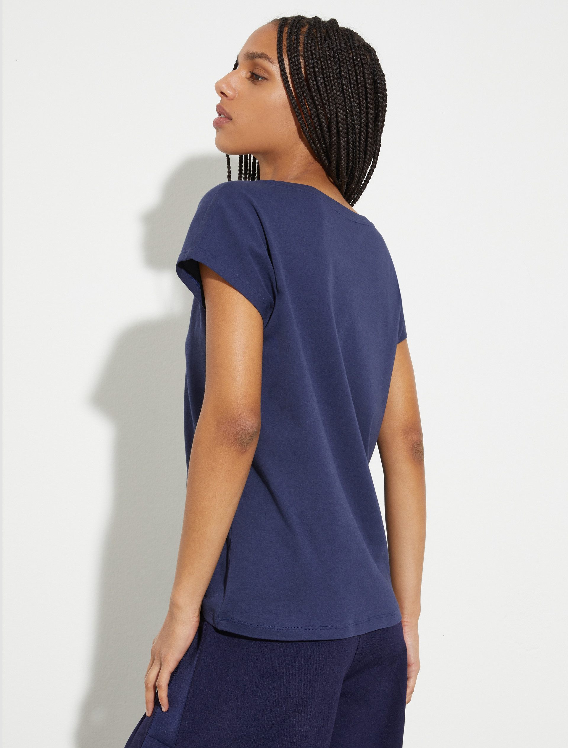 Cotton jersey T-shirt - ULTRAMARINE - MAX&Co. - 2