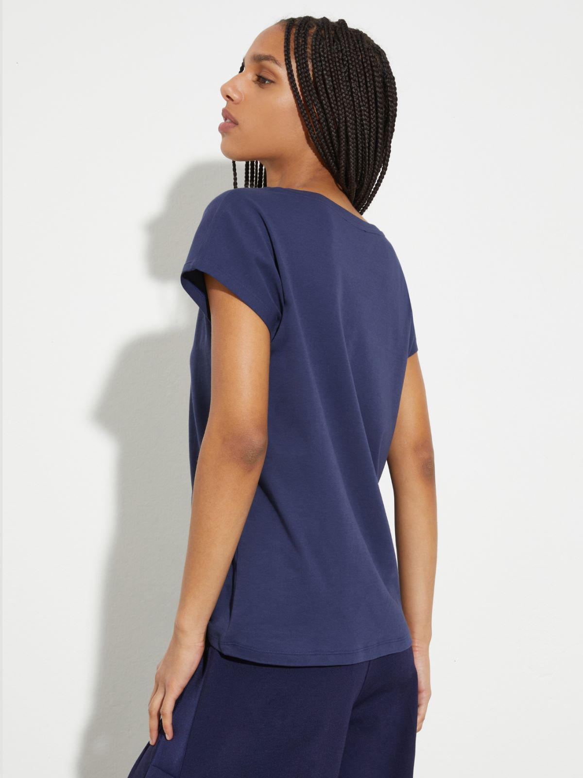 Cotton jersey T-shirt - ULTRAMARINE - MAX&Co. - 2