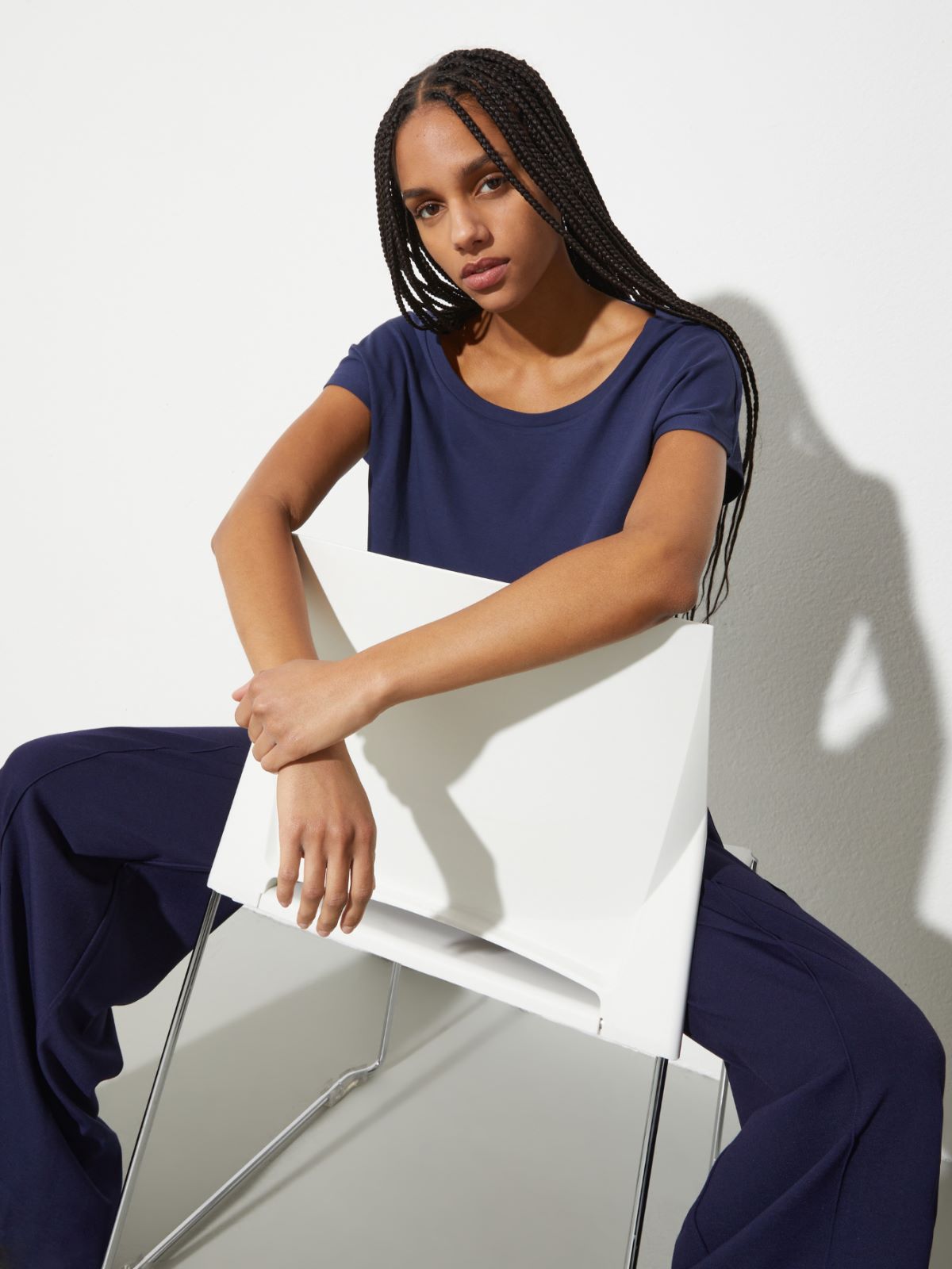 Cotton jersey T-shirt - ULTRAMARINE - MAX&Co. - 3