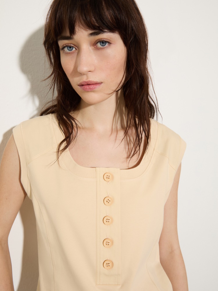 Jersey and poplin top - MAX&Co. - 3