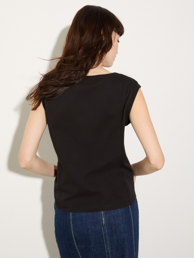 Jersey and poplin top - MAX&Co. - 2