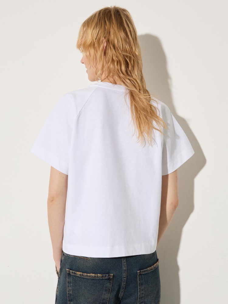 T-Shirt aus Baumwolle und Leinen - MAX&Co. - 2