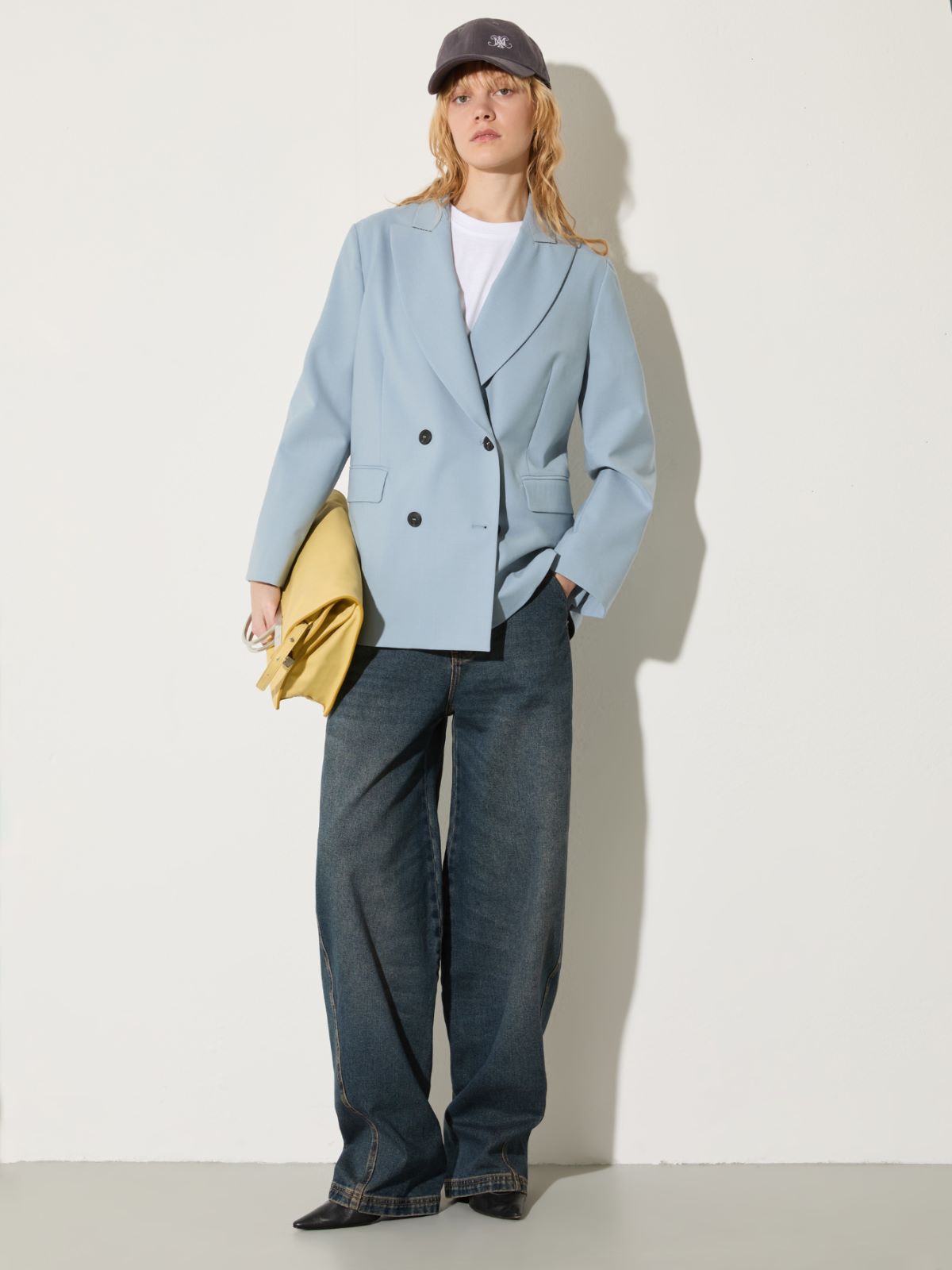 Cotton and linen T-shirt, optical white | MAX&Co. Cotton and linen T-shirt - OPTICAL WHITE - MAX&Co. - 4