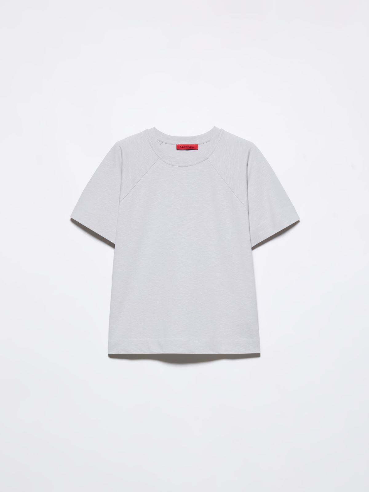 Cotton and linen T-shirt - LIGHT GREY - MAX&Co. - 5
